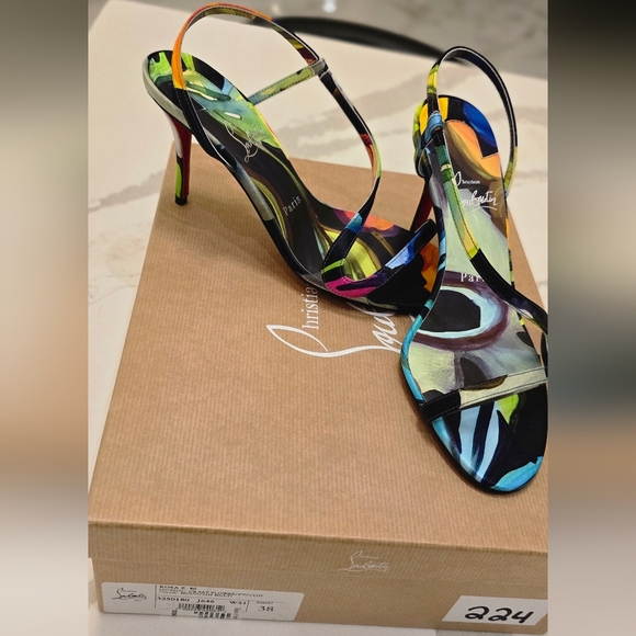 Christian Louboutin Shoes - Christian Louboutin Colorful Abstract Heels